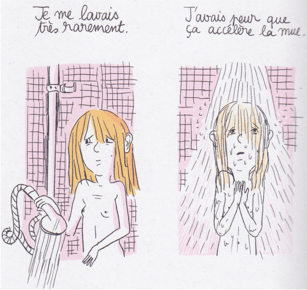 Magali sous la douche