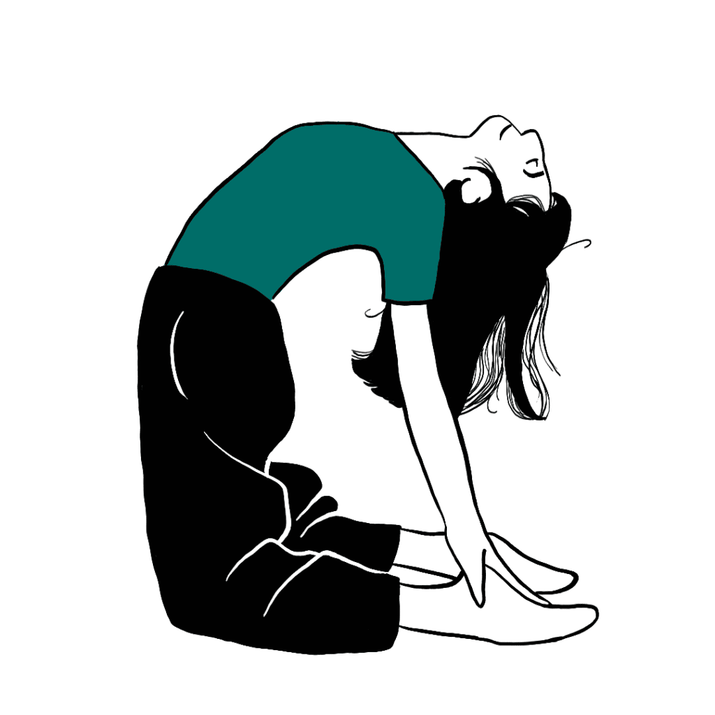 illustration posture de yoga