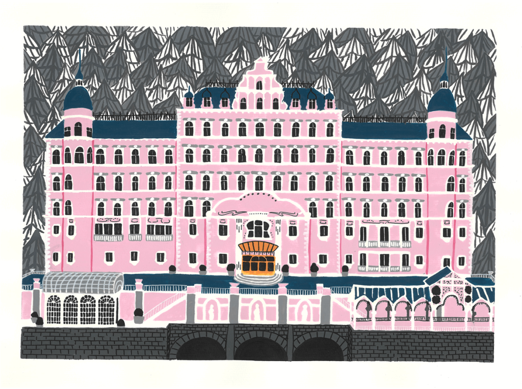 nunu illustration grand budapest hotel