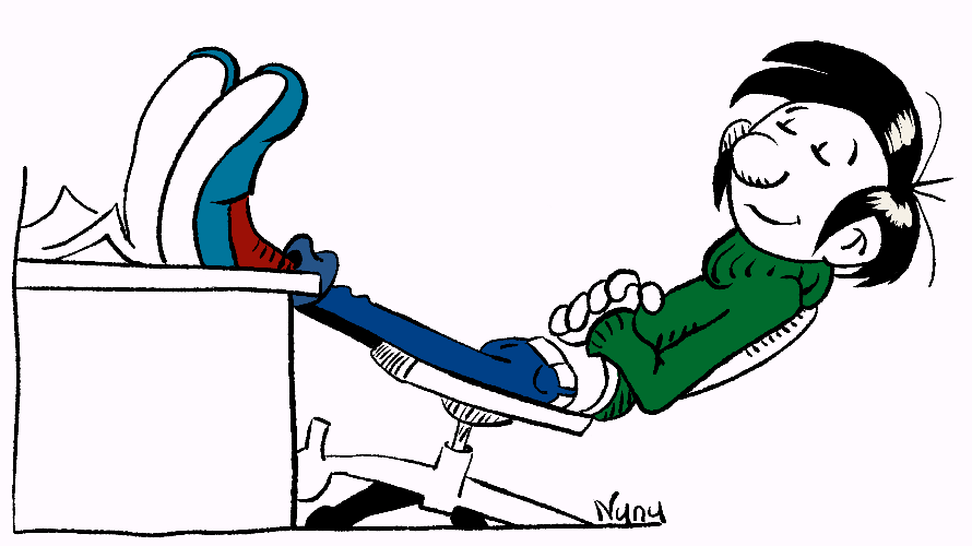 gaston lagaffe et le travail