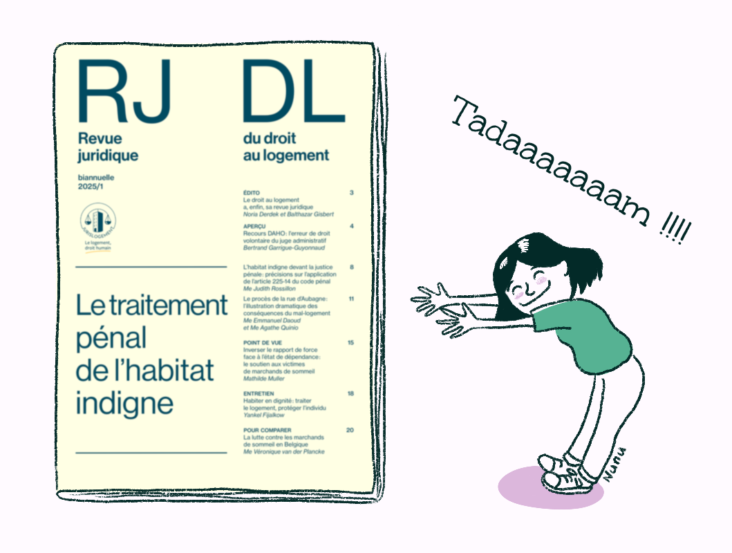 illustration creation de la revue juridique du droit au logement
