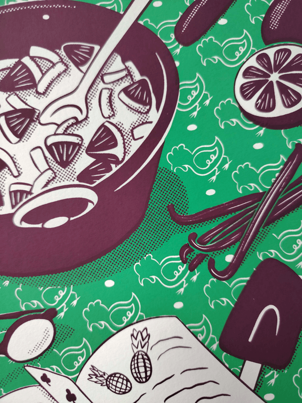 detail illustration serigraphiee