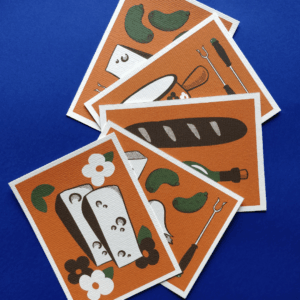 Cartes Postales orange - 5 modèles