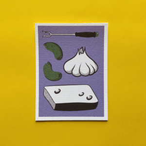 Cartes Postales colorées - 5 modèles