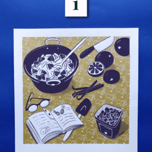 Affiche Confiture - dorée