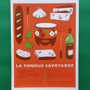 Affiche Fondue Savoyarde - orange