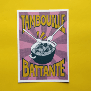 Print A5 Tambouille Battante - rose