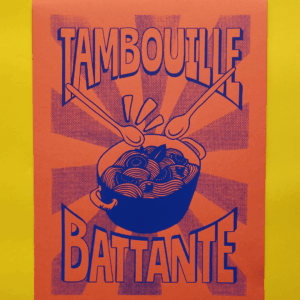 Affiche Tambouille Battante - orange