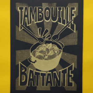 Affiche Tambouille Battante - noir