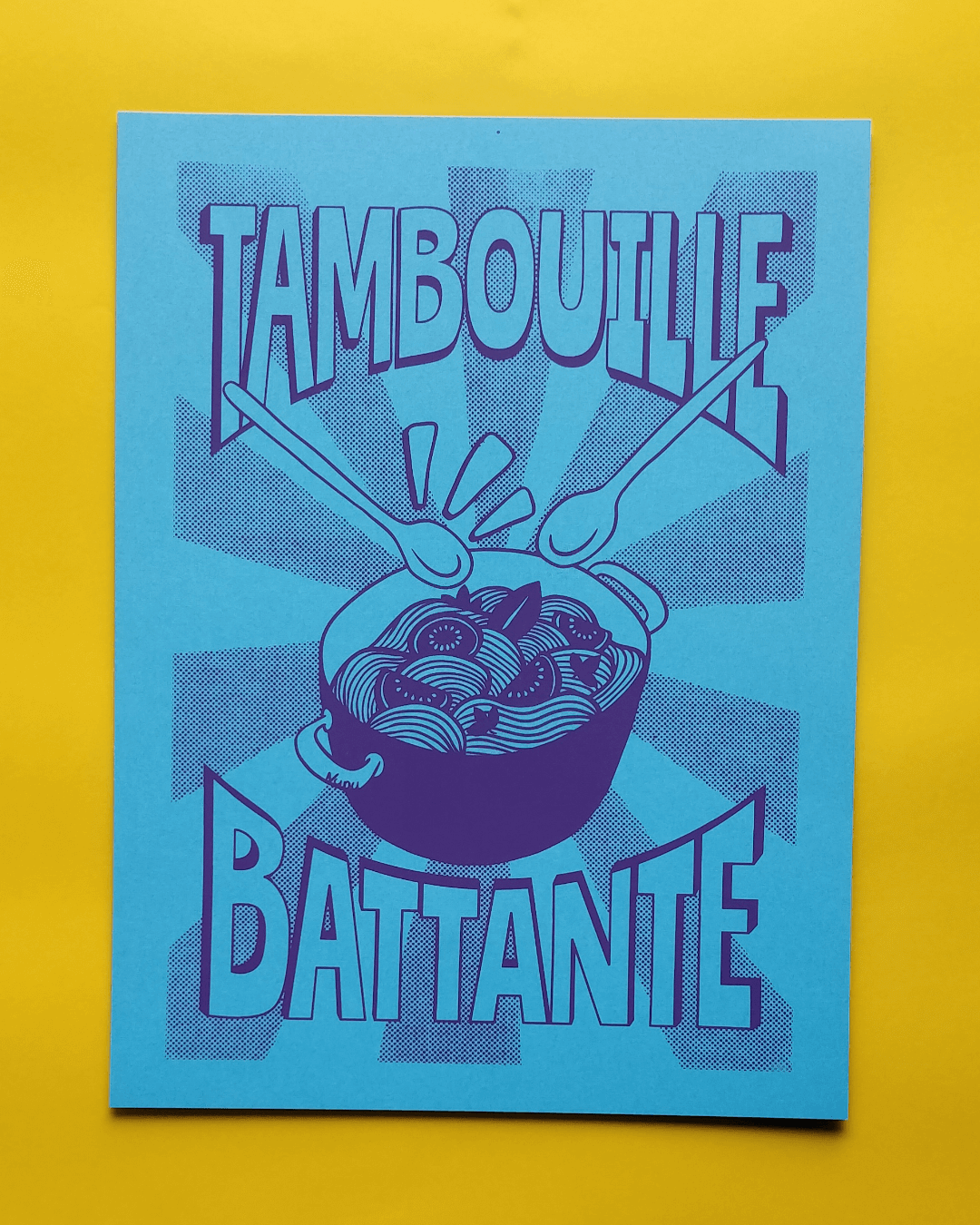 Affiche Tambouille Battante - bleu ciel – Image 2
