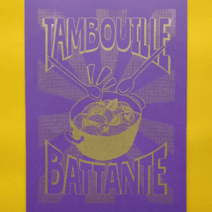 Affiche Tambouille Battante - violet