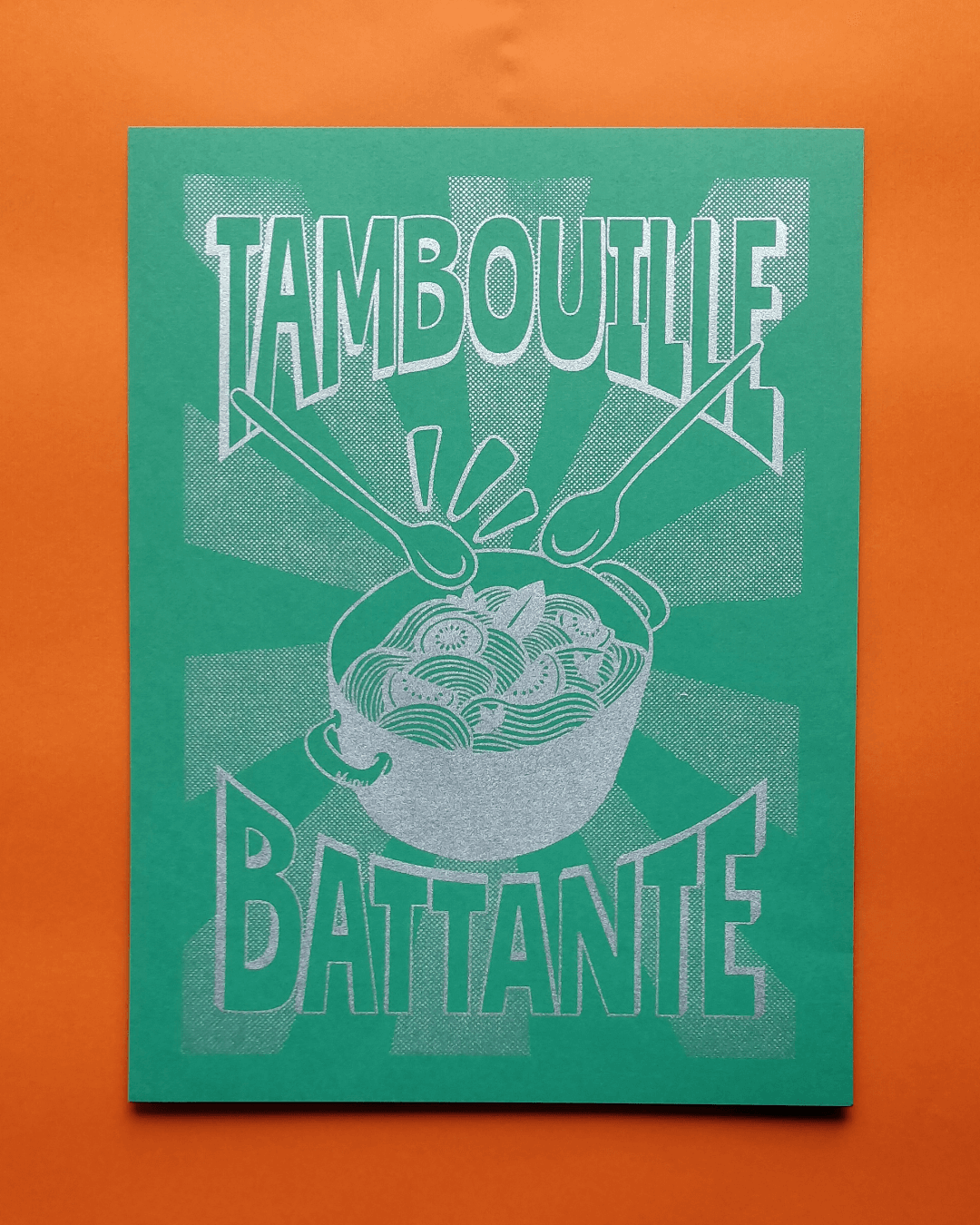 Affiche Tambouille Battante - vert