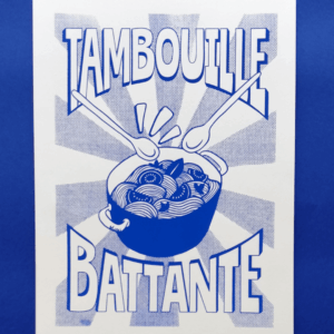 Affiche Tambouille Battante - blanc