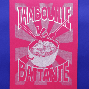 Affiche Tambouille Battante - rouge