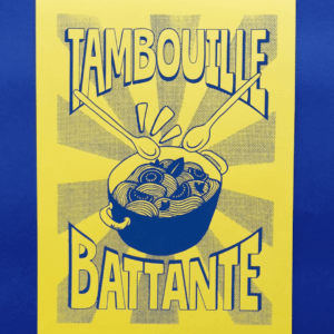 Affiche Tambouille Battante - jaune