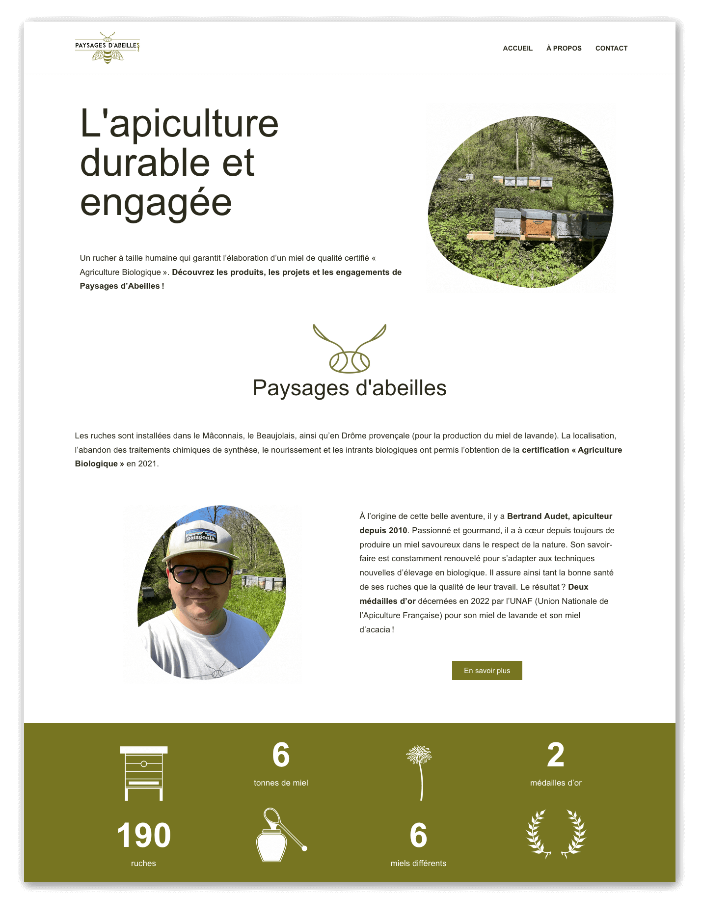 page d accueil paysages d abeilles