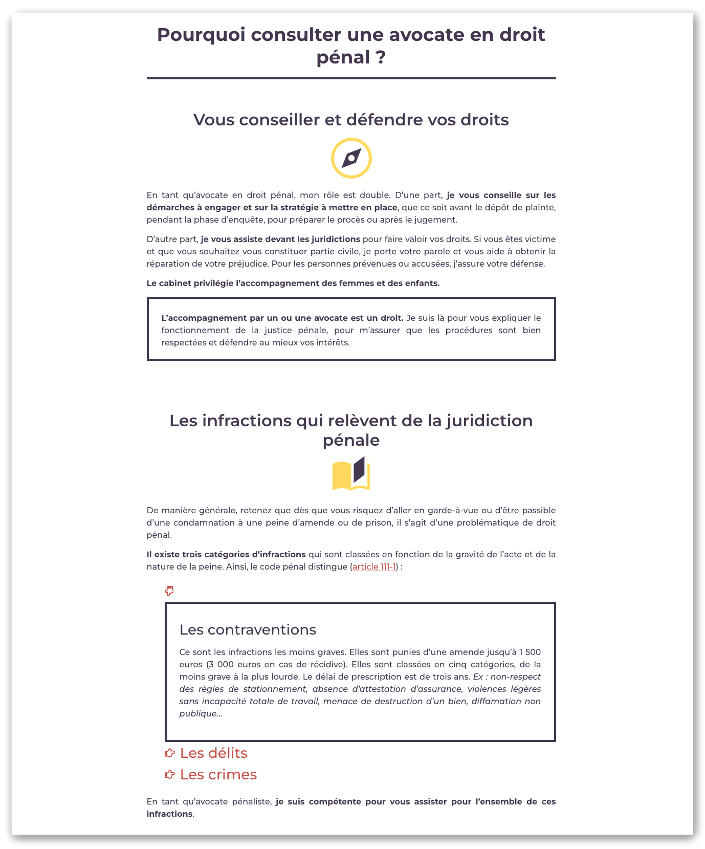 pourquoi conculter une avocate en droit penal