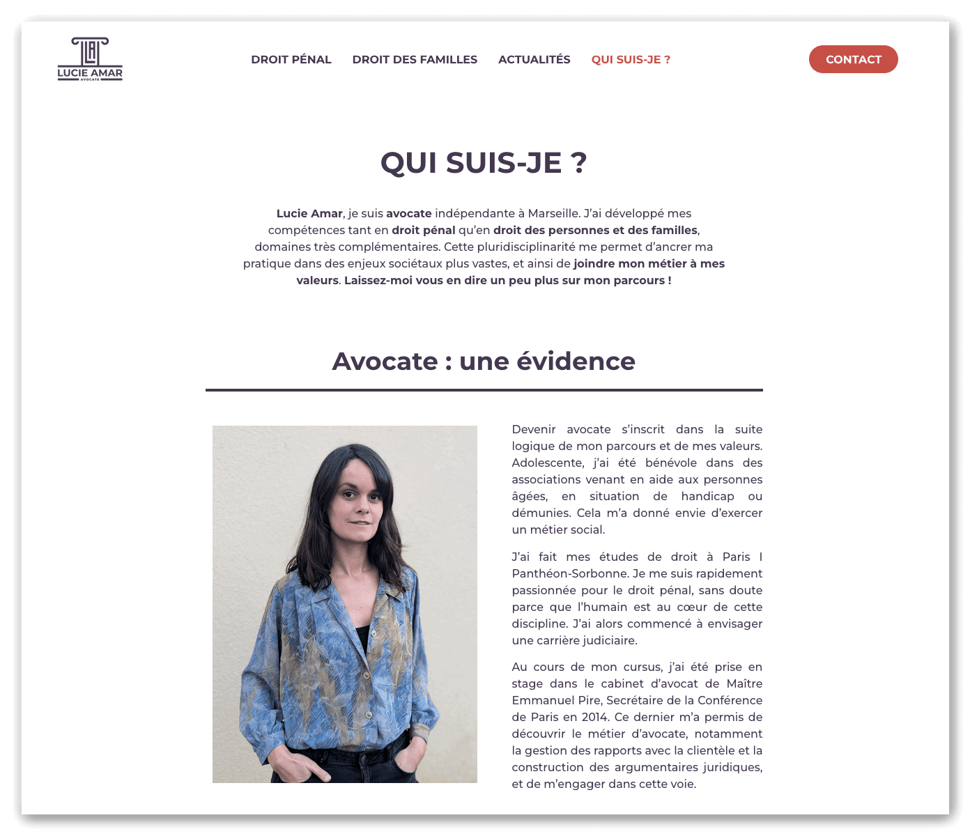 page a propos lucie amar