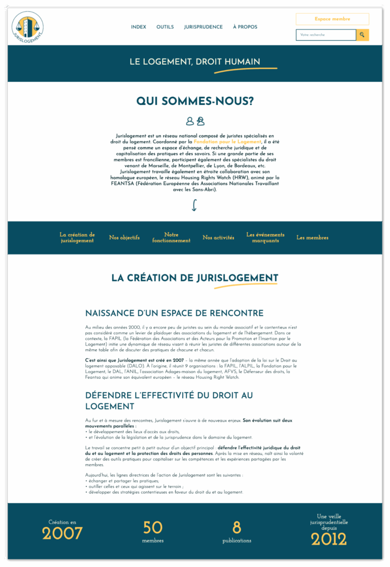 redaction page a propos